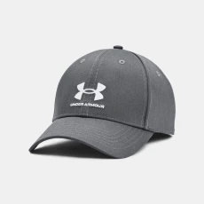Branded Mens Adjustable Cap Pitch Gray / White OSFM