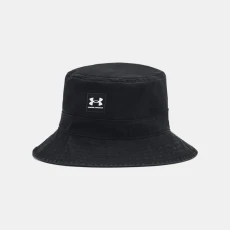 Branded Mens Bucket Hat Black / White /