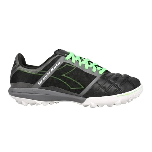 Brasil Sala Turf Shoes (Black/Green/White, US Footwear Size System, Adult, Men, Numeric, Medium, 9)