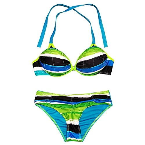 Brazilian Bandage Beachwear Set Women Bikini Swimwear Swimsuit Bandeau Push-Up Dot White Bikini