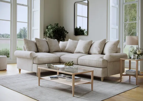 Brentwood Corner Faro Linen - Beige