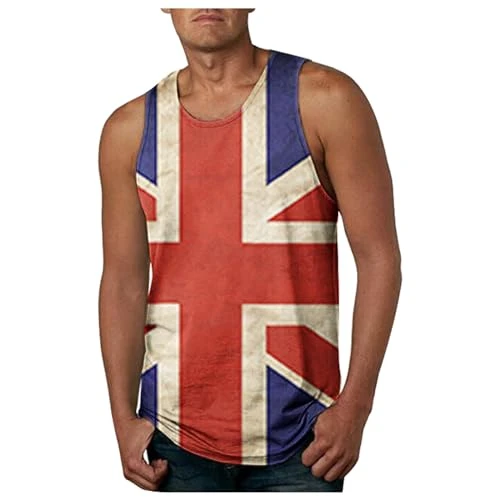 British Coronation Union Jack Summer Shirts for Men Britain UK United Kingdom Flower Printed Beach S