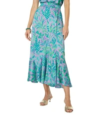 Britney Midi Skirt, Purple Iris on the Chase, XS Britney Midi Skirt, Purple Iris on the Chase, XS