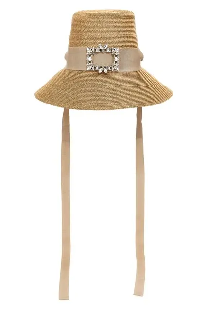 Broche Vivier hat - Beige