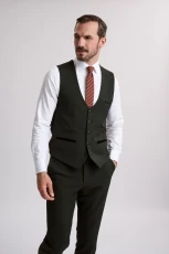 Bromley Olive Waistcoat