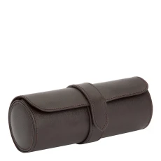 Brown Heritage Vegan Leather Watch Roll