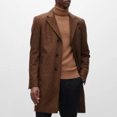 Brown Hyde Textured Coat