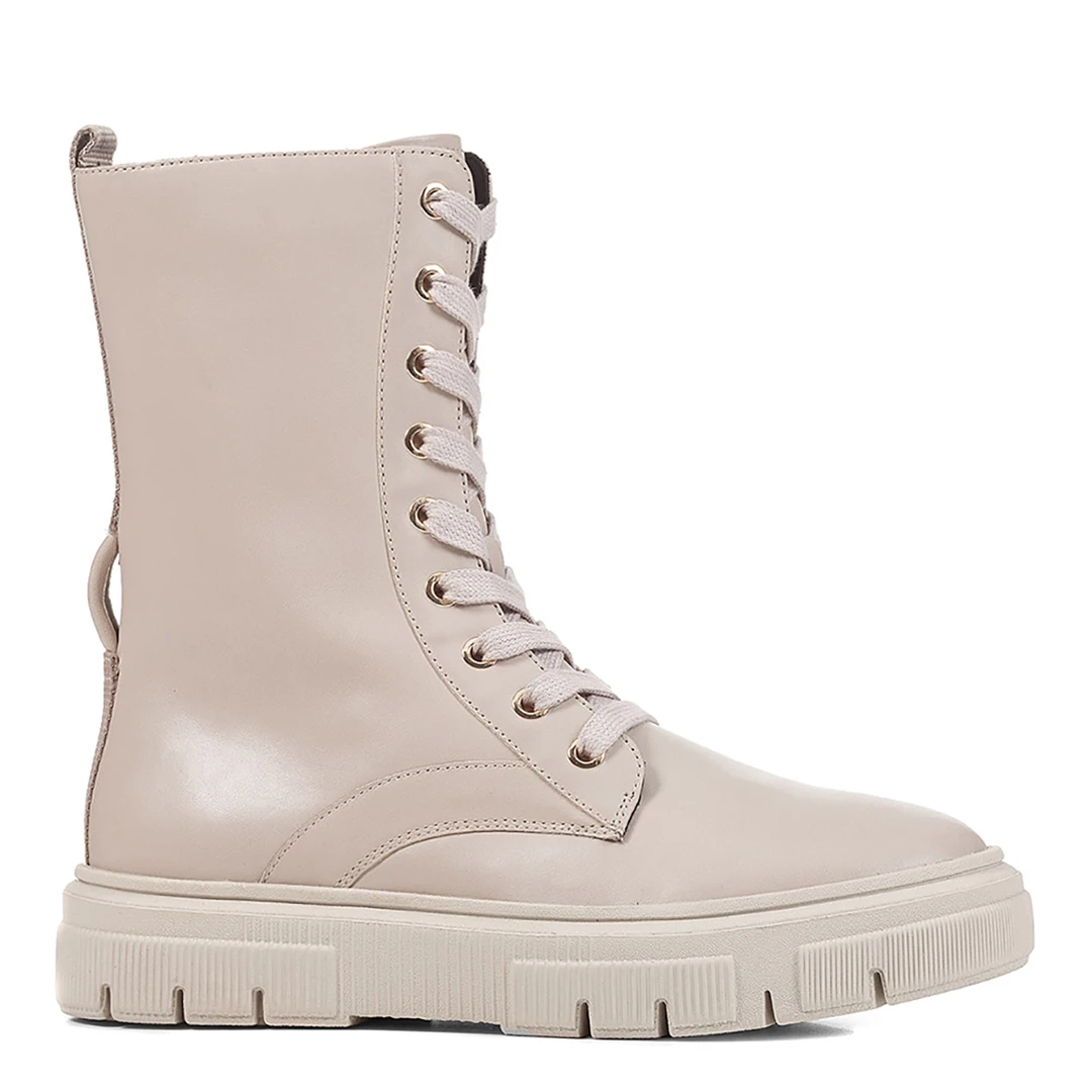 Brown Isotte Ankle Boot - Grey