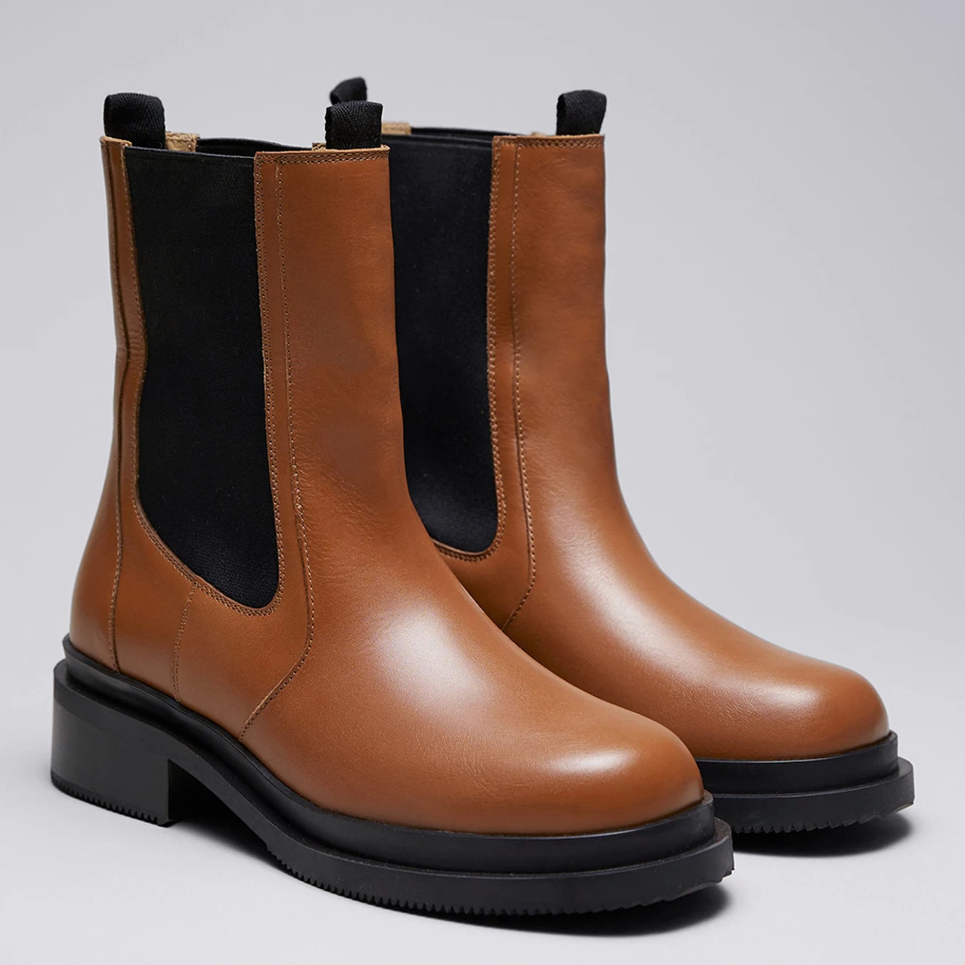 Brown Leather Felina Boot