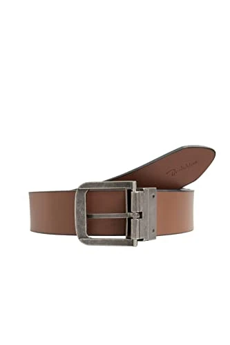 Brown Reversible Leather Belt - Men's - Plus Size Curve