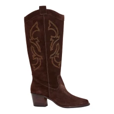 Brown Suede Cowboy Boot
