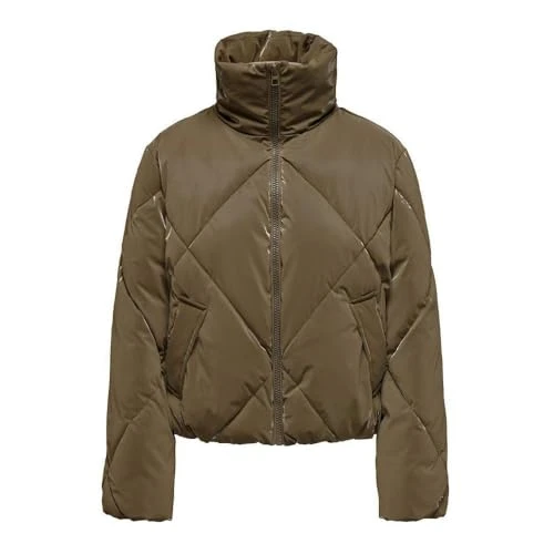 Brown Women's Padded Down Jacket, brown, L