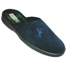 Buck Mule Mens Slippers/Classic Slipper (12 UK) (Navy)