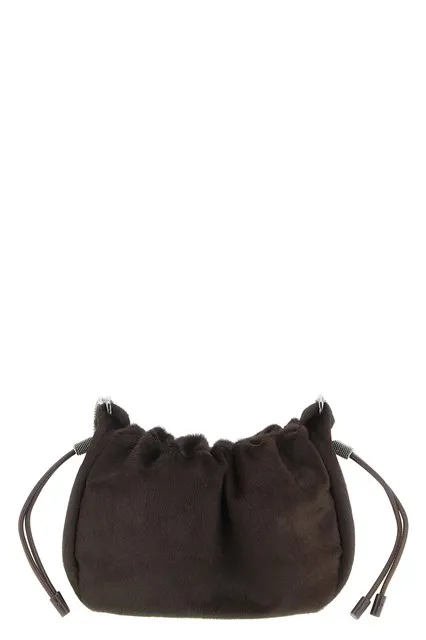 Bucket Mellow mini crossbody bag - Brown