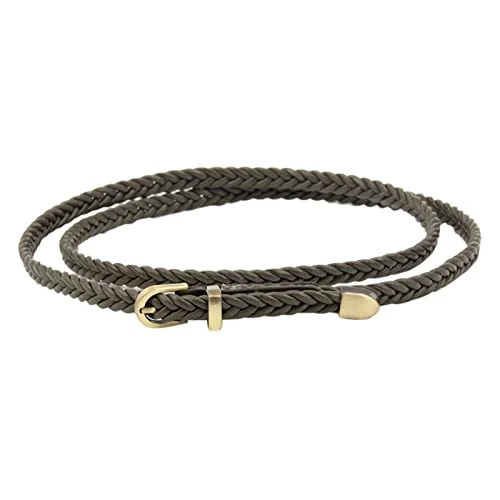 Buckle-less Stretchy Belt Braided Belt Women's Pin Buckle Vintage Casual Thin Belt Waist Rope Decora