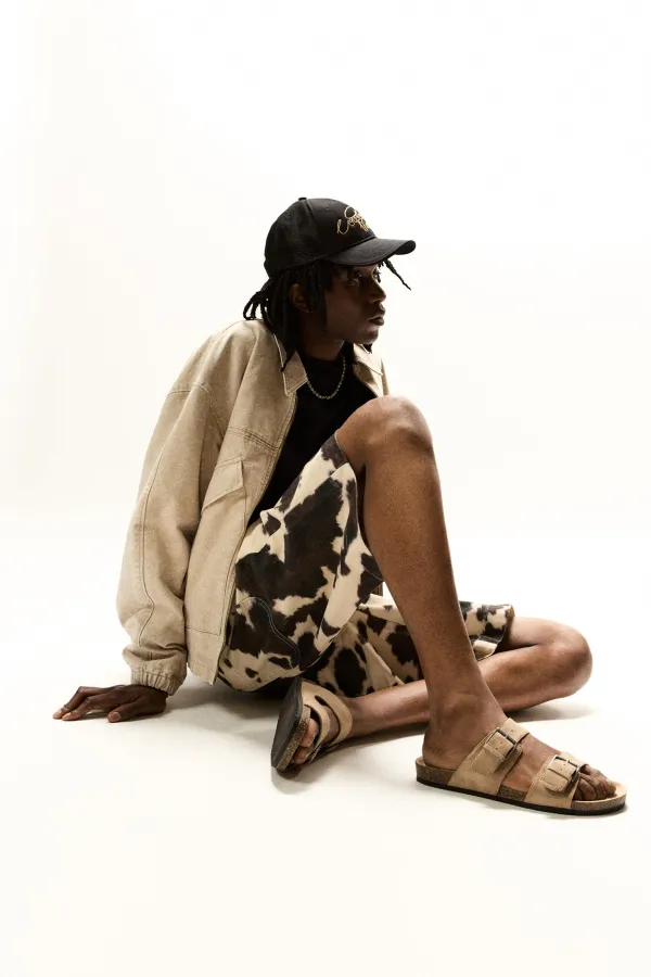 Buckle Sandals - Ecru