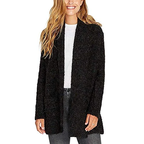 Buffalo Ladies' Boucle Cardigan Sweater (S, Black)