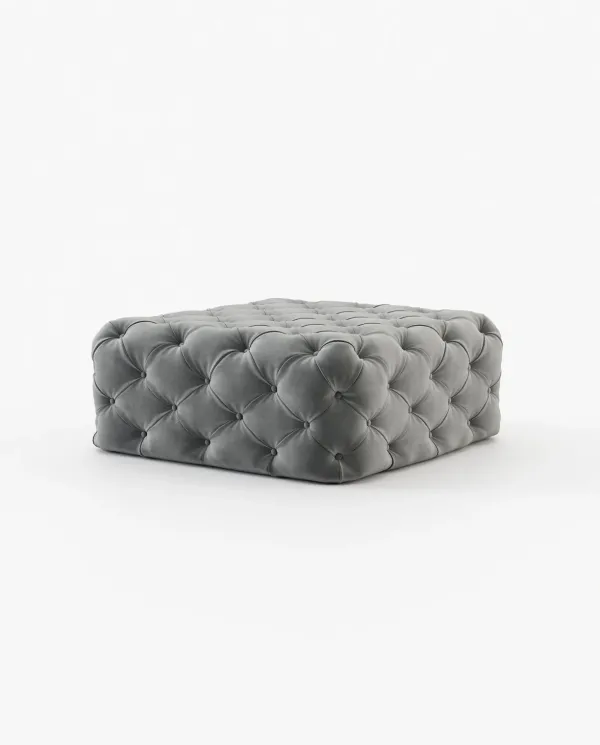 BUR square Footstool & Pouf Vienna Anthracite