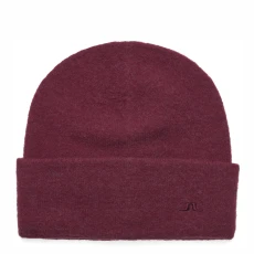 Burgundy Diamond Alpaca Blend Hat - Red