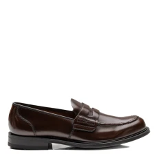 Burgundy Farsley Leather Loafer - Brown