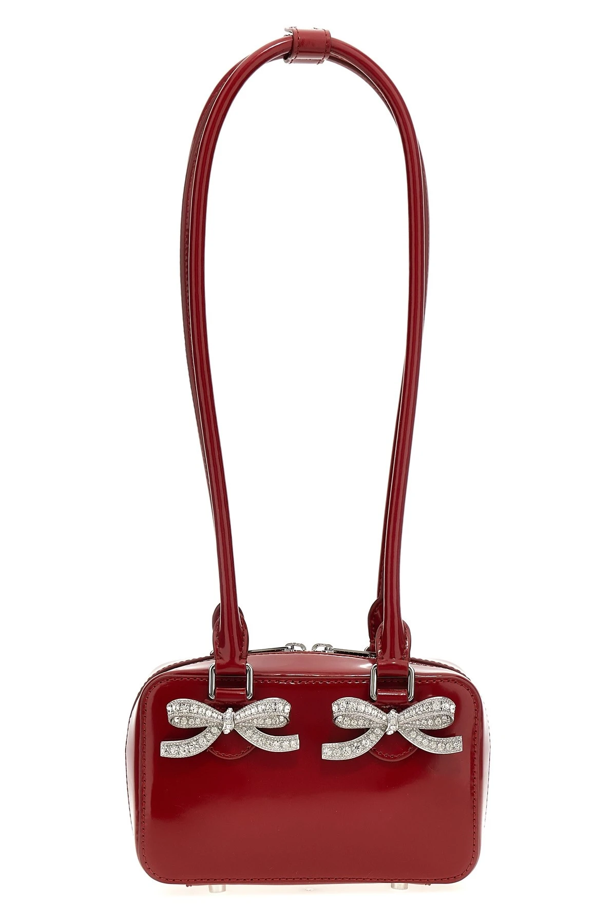 Burgundy Leather Shoulder Bag Size U
