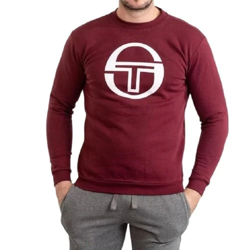 Burgundy Men's Crew Stadium Sweatshirt, Burgundy, M