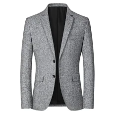 Business Suit for Men | Suit Jackets for Men, Slim Fit Sport Coat 2 Button Suits for Men Lightweight Suit Regular Fit Smart Jackets Wedding Business Casual Men's Blazers Tuxedo Smart Blazer Grey