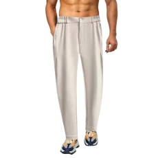 Business Trousers Men's Loose Straight Leg Comfortable Relaxation Trousers Stretch Non-Iron Winter Plain Large Trousers Casual Baggy Outdoor Trousers Suit Trousers Long Men's Trousers Daily Leisure