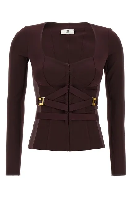 Bustier blazer - Bordeaux