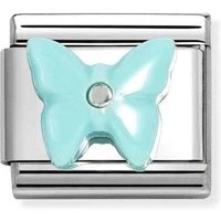 Butterfly In Turquoise Charm