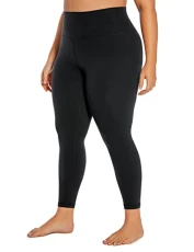 Butterluxe Womens 25" Plus Size High Waisted Leggings - Workout Gym Leggings Opaque Buttery Soft Yoga Pants Black 22