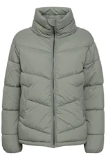 BYBOMINA Puffer Women's Quilted Jacket Transition Jacket Buffer Jacket Zip with Chin Guard High Collar, Olive Night (190515), 12 BYBOMINA Puffer Women's Quilted Jacket Transition Jacket Buffer Jacket Zip with Chin Guard High Collar, Olive Night (190515), 12