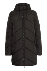 BYBOMINA Women's Quilted Vest, Long Quilted Coat, Hood, Zip, Loose Fit, Black (200451), 18 BYBOMINA Women's Quilted Vest, Long Quilted Coat, Hood, Zip, Loose Fit, Black (200451), 18