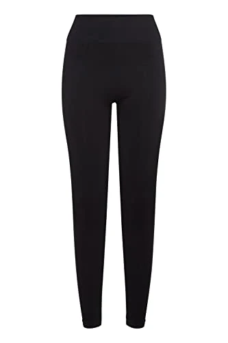 BYBRIX Leg Leg Women's Leggings Trousers Fabric Trousers Slim Fit, Black (80001), XS