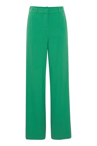 BYDANTA Wide Leg Pants 2 Women's Trousers Fabric Trousers Wide Leg with Pleat and Belt Loops with St