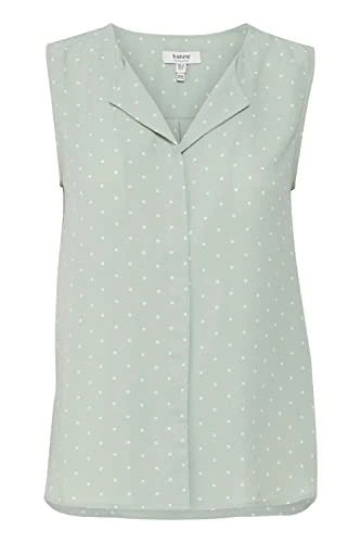 Byhialice Women's Short Sleeve Shirt Blouse Top Sleeveless with V-Neck Lapel Collar with Concealed B