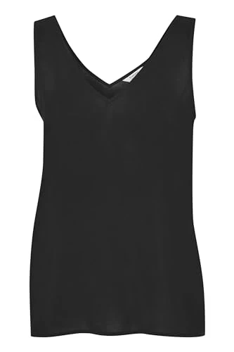 BYMMMJOELLA Women's V-Neck Regular Fit Top, Black (200451), 14