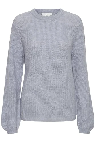 - Bymonalise Jumper - Knitted Jumper - 20810774, Icelandic Blue Melange (1639191), XL