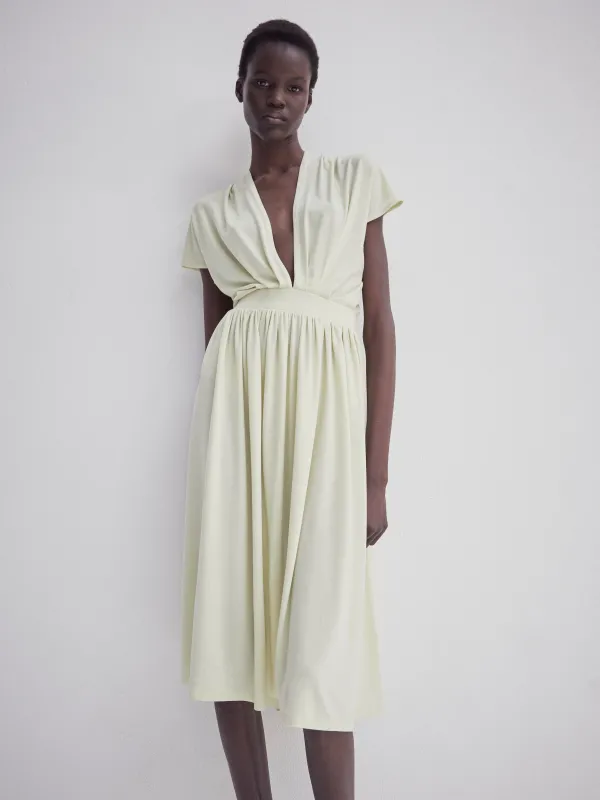 Bythos Dress in Lime