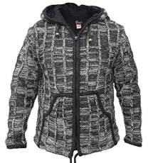 Cable Knit Festival Woolen Mountain Black Jacket Cardigan X-Large Cable Knit Festival Woolen Mountain Black Jacket Cardigan X-Large
