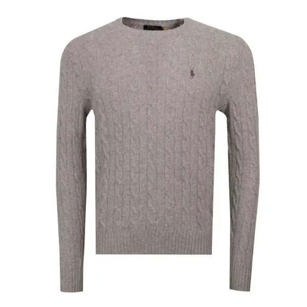 Cable Knit Wool-Cashmere Jumper