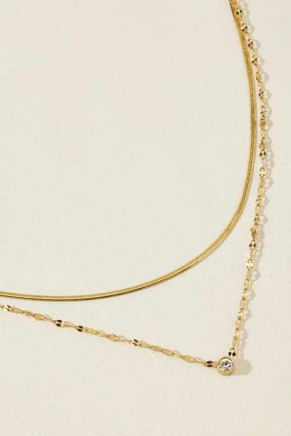 Call It Fate Gold-Tone Necklace - Goldenrod
