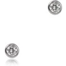 Calm Silver Stud Earrings - Silver