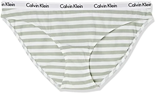 Calvin Klein Women's Bikini Bottoms Bikini Bottoms, Rainer Stripe Sage Meadow, L
