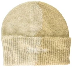Calvin Klein Women's Handdrawn Knit Beanie Knitted Hat, Irish Cream, One Size Calvin Klein Women's Handdrawn Knit Beanie Knitted Hat, Irish Cream, One Size