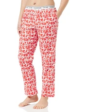 Calvin Klein Women's Sleep Pant 000QS6433E, Orange (Sliced Logo Print_Orange Odyssey), XS Calvin Klein Women's Sleep Pant 000QS6433E, Orange (Sliced Logo Print_Orange Odyssey), XS