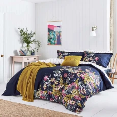 Cambridge Floral King Duvet Cover Set - Blue