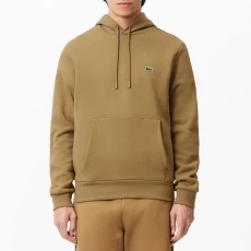 Camel Drawstring Hoodie - Beige