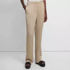 Camel High Waisted Straight Leg Trousers