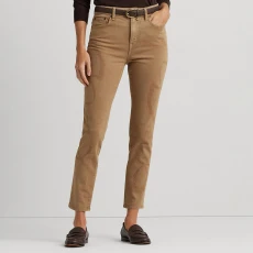 Camel Skinny Stretch Jeans - Brown